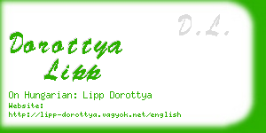 dorottya lipp business card